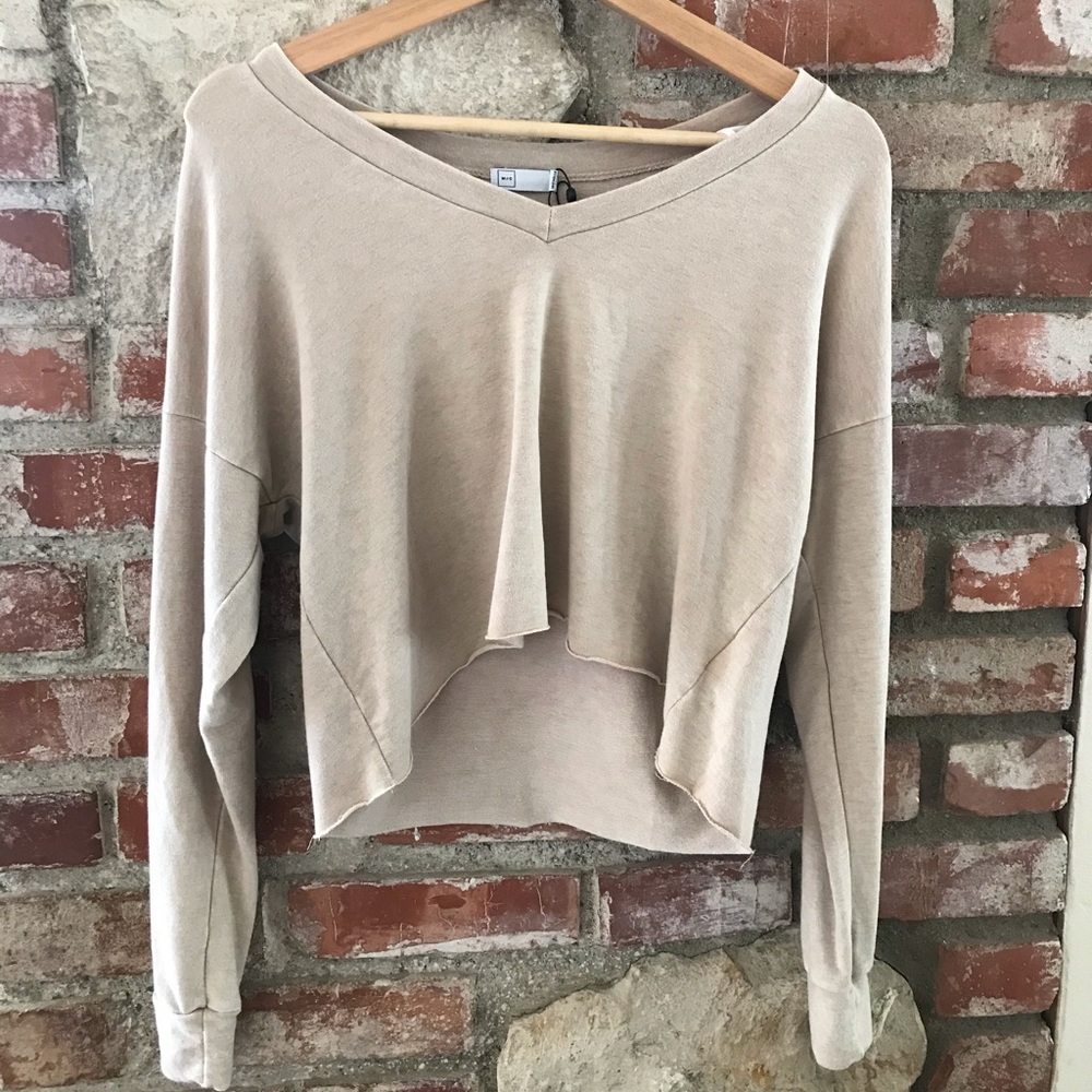 Net Michelle long sleeve crop.